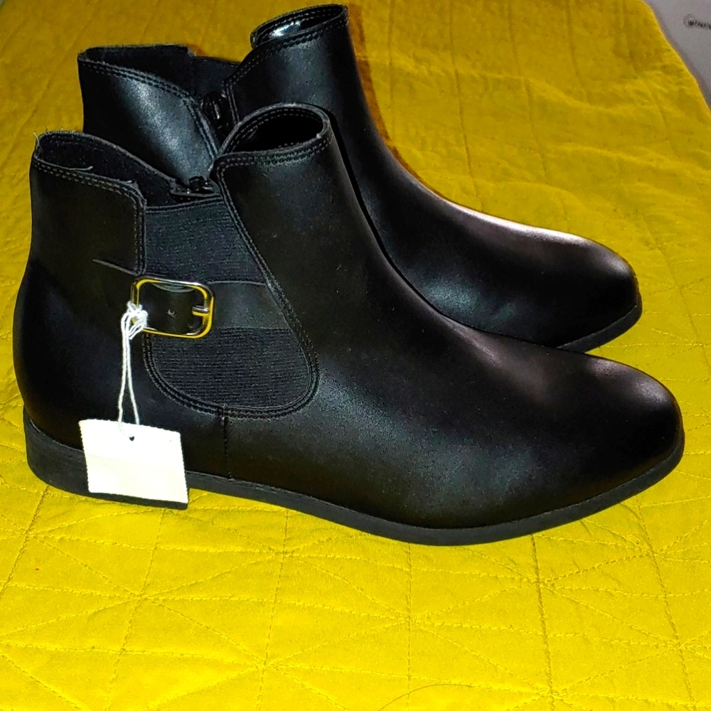 Black ankle boots